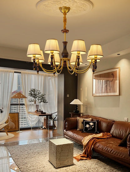 Majestic Veil Chandelier - Elegant Design with Dimmable LED Lights