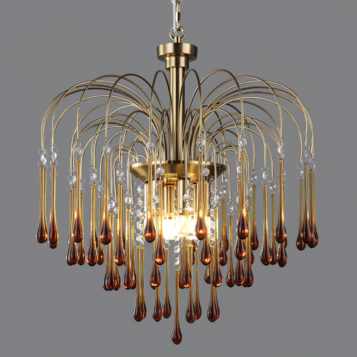Maltose Chandelier - Elegant Lighting Fixture with Adjustable Height &