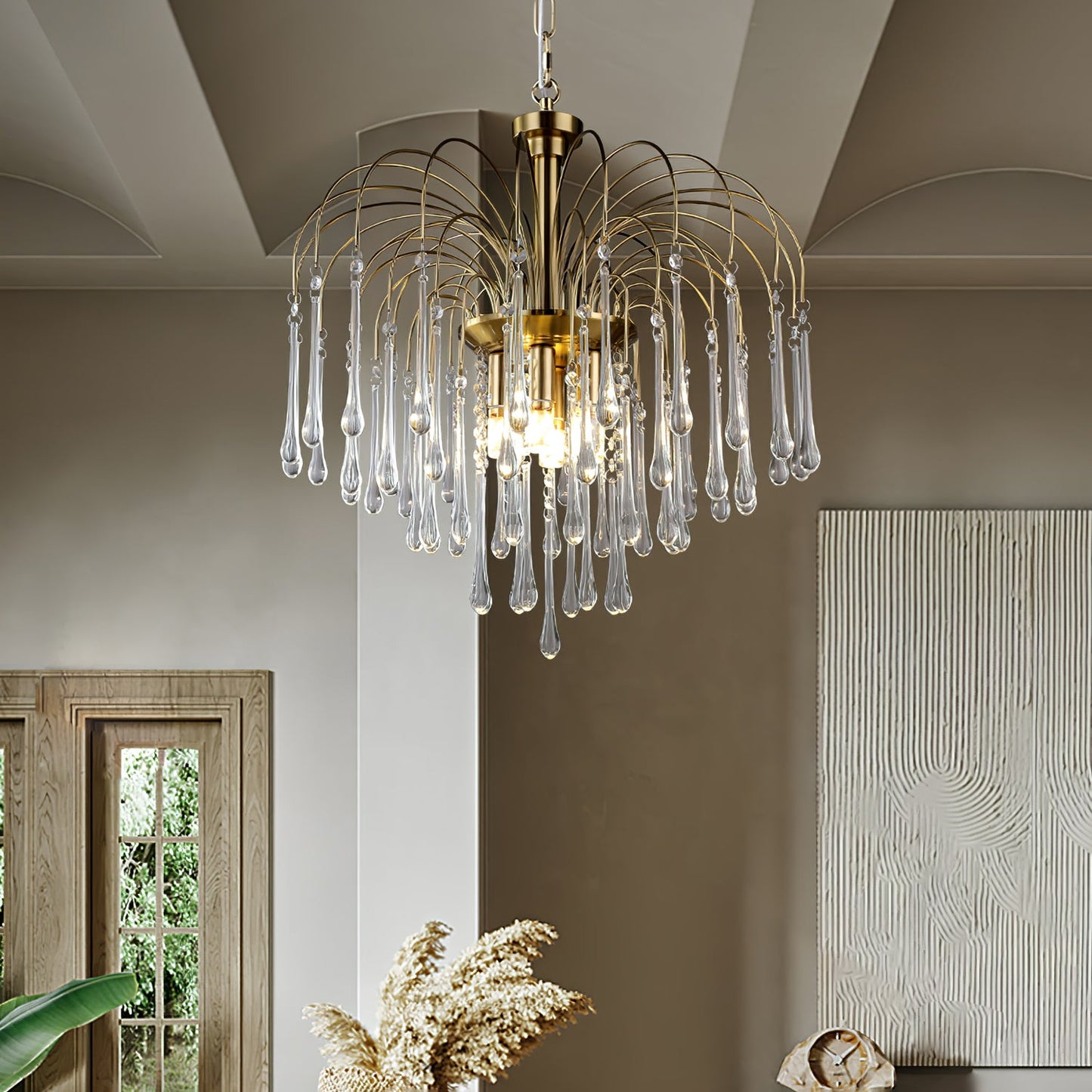 Maltose Chandelier - Elegant Lighting Fixture with Adjustable Height &