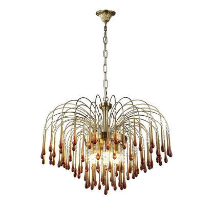 Maltose Chandelier - Elegant Lighting Fixture with Adjustable Height &