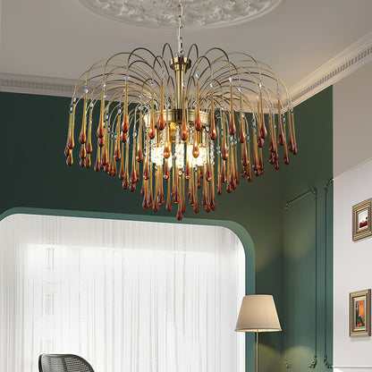 Maltose Chandelier - Elegant Lighting Fixture with Adjustable Height &