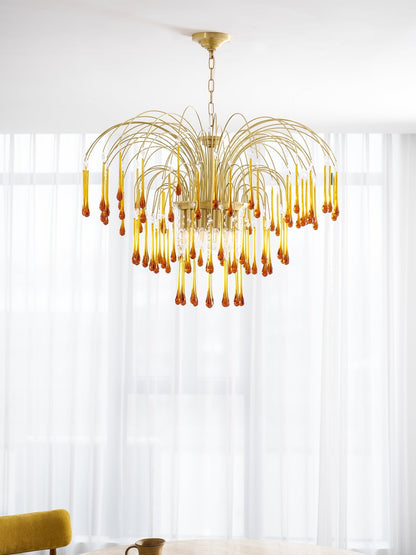 Maltose Chandelier - Elegant Lighting Fixture with Adjustable Height &