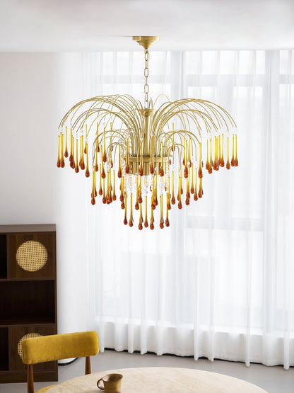 Maltose Chandelier - Elegant Lighting Fixture with Adjustable Height &