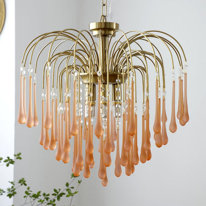 Maltose Chandelier - Elegant Lighting Fixture with Adjustable Height &