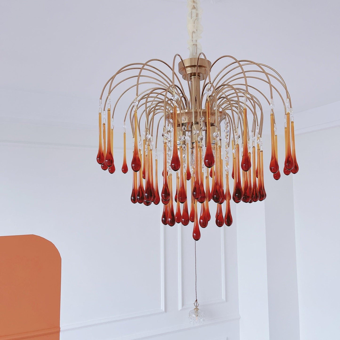 Maltose Chandelier - Elegant Lighting Fixture with Adjustable Height &
