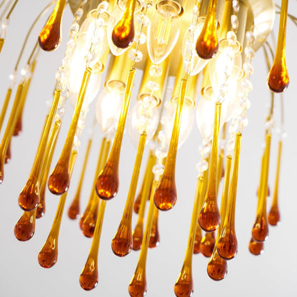 Maltose Chandelier - Elegant Lighting Fixture with Adjustable Height &