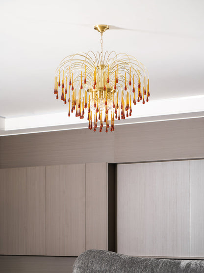 Maltose Chandelier - Elegant Lighting Fixture with Adjustable Height &