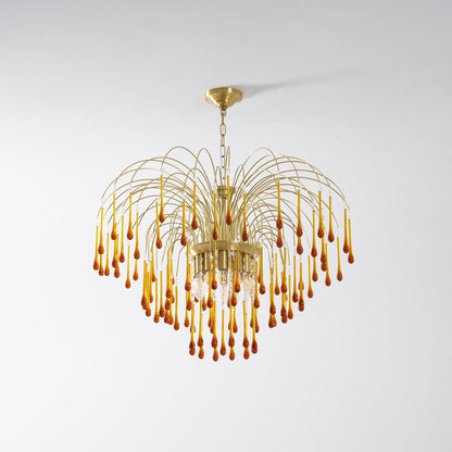 Maltose Chandelier - Elegant Lighting Fixture with Adjustable Height &