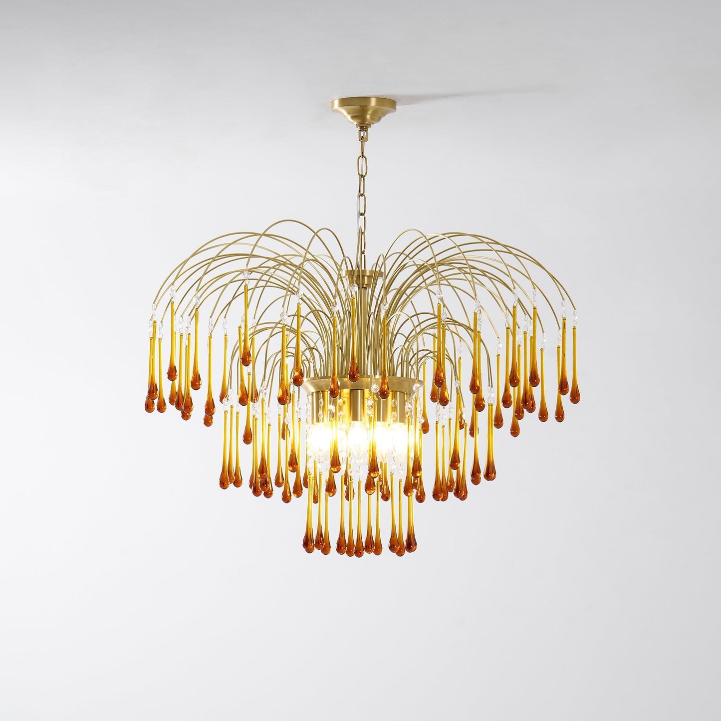 Maltose Chandelier - Elegant Lighting Fixture with Adjustable Height &