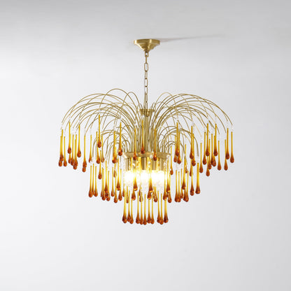 Maltose Chandelier - Elegant Lighting Fixture with Adjustable Height &