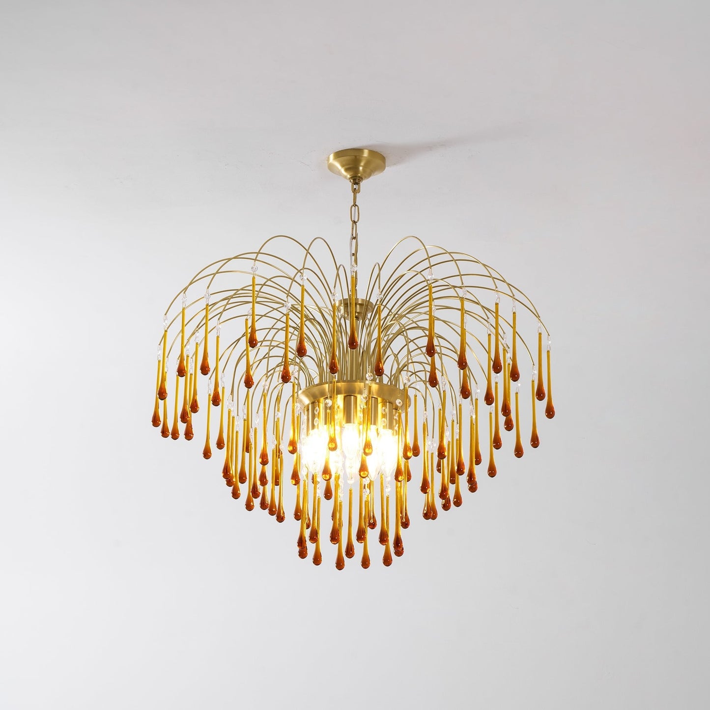 Maltose Chandelier - Elegant Lighting Fixture with Adjustable Height &