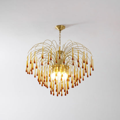Maltose Chandelier - Elegant Lighting Fixture with Adjustable Height &