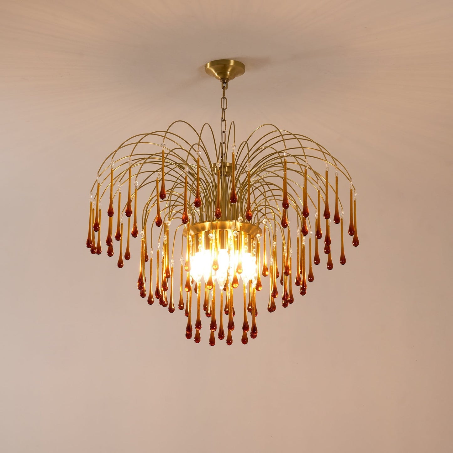 Maltose Chandelier - Elegant Lighting Fixture with Adjustable Height &