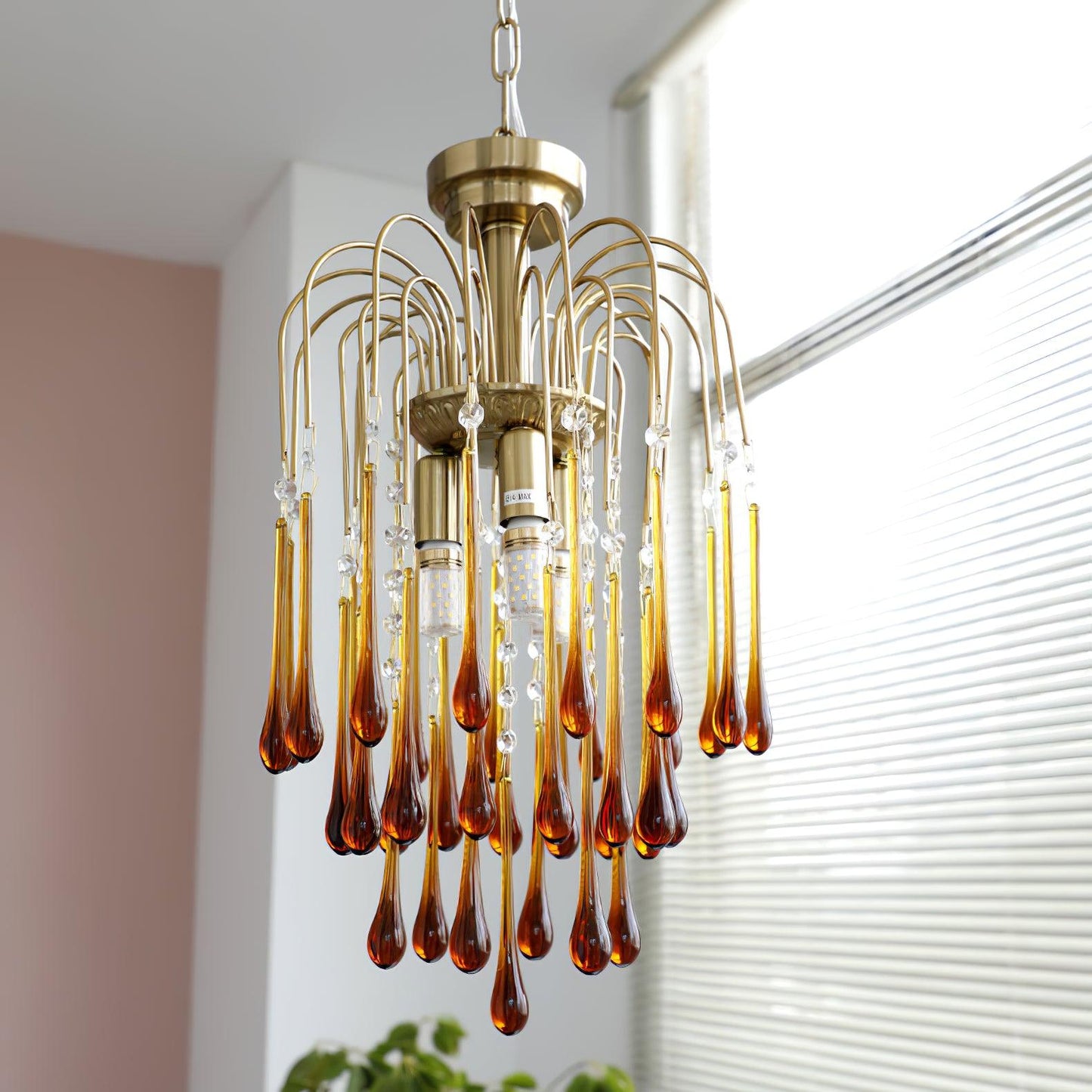 Maltose Chandelier - Elegant Lighting Fixture with Adjustable Height &