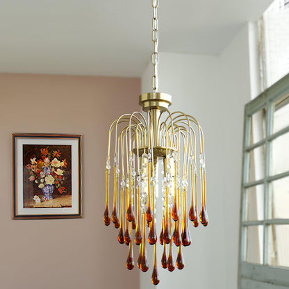 Maltose Chandelier - Elegant Lighting Fixture with Adjustable Height &