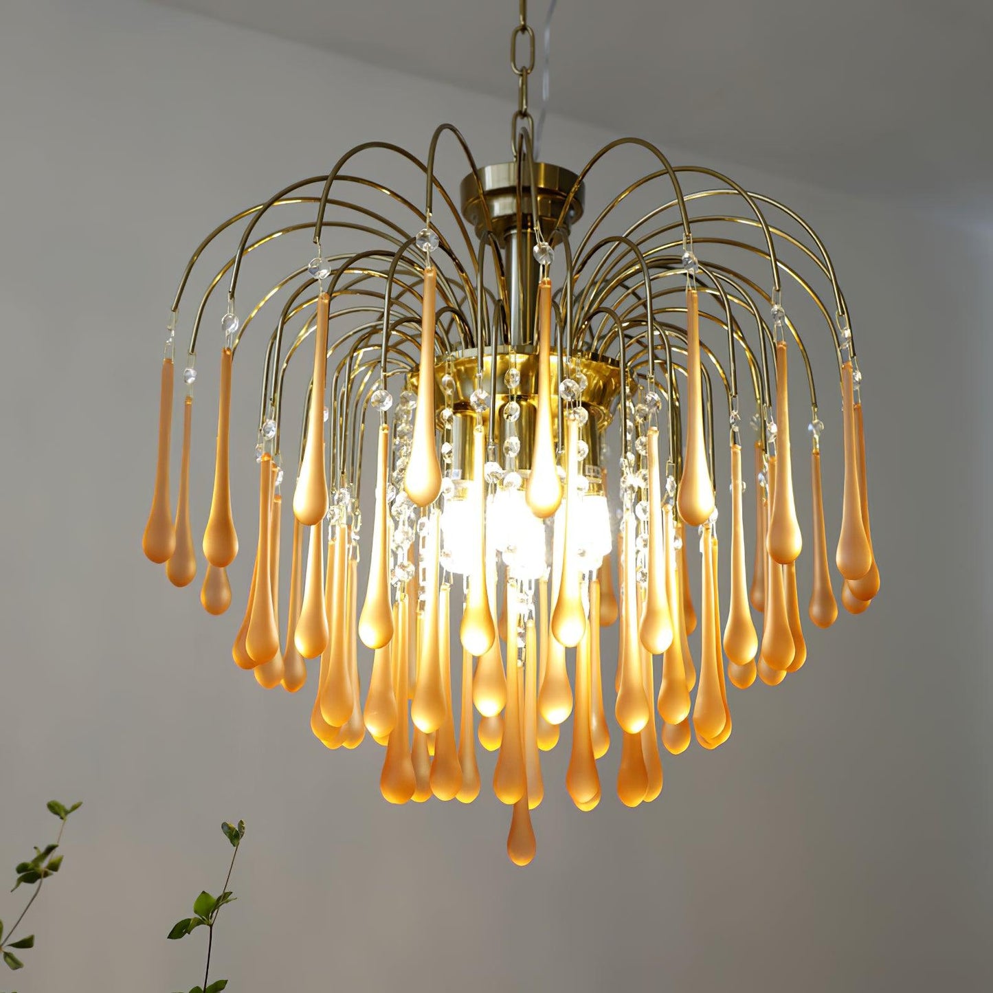 Maltose Chandelier - Elegant Lighting Fixture with Adjustable Height &