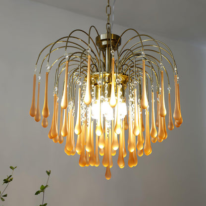 Maltose Chandelier - Elegant Lighting Fixture with Adjustable Height &