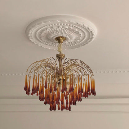 Maltose Chandelier - Elegant Lighting Fixture with Adjustable Height &