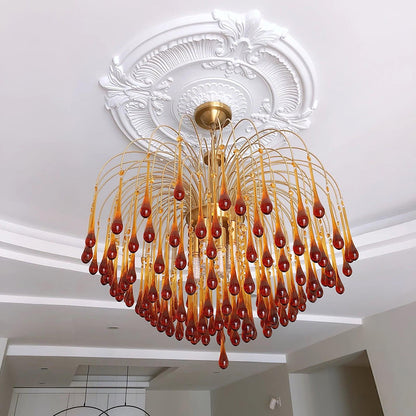 Maltose Chandelier - Elegant Lighting Fixture with Adjustable Height &