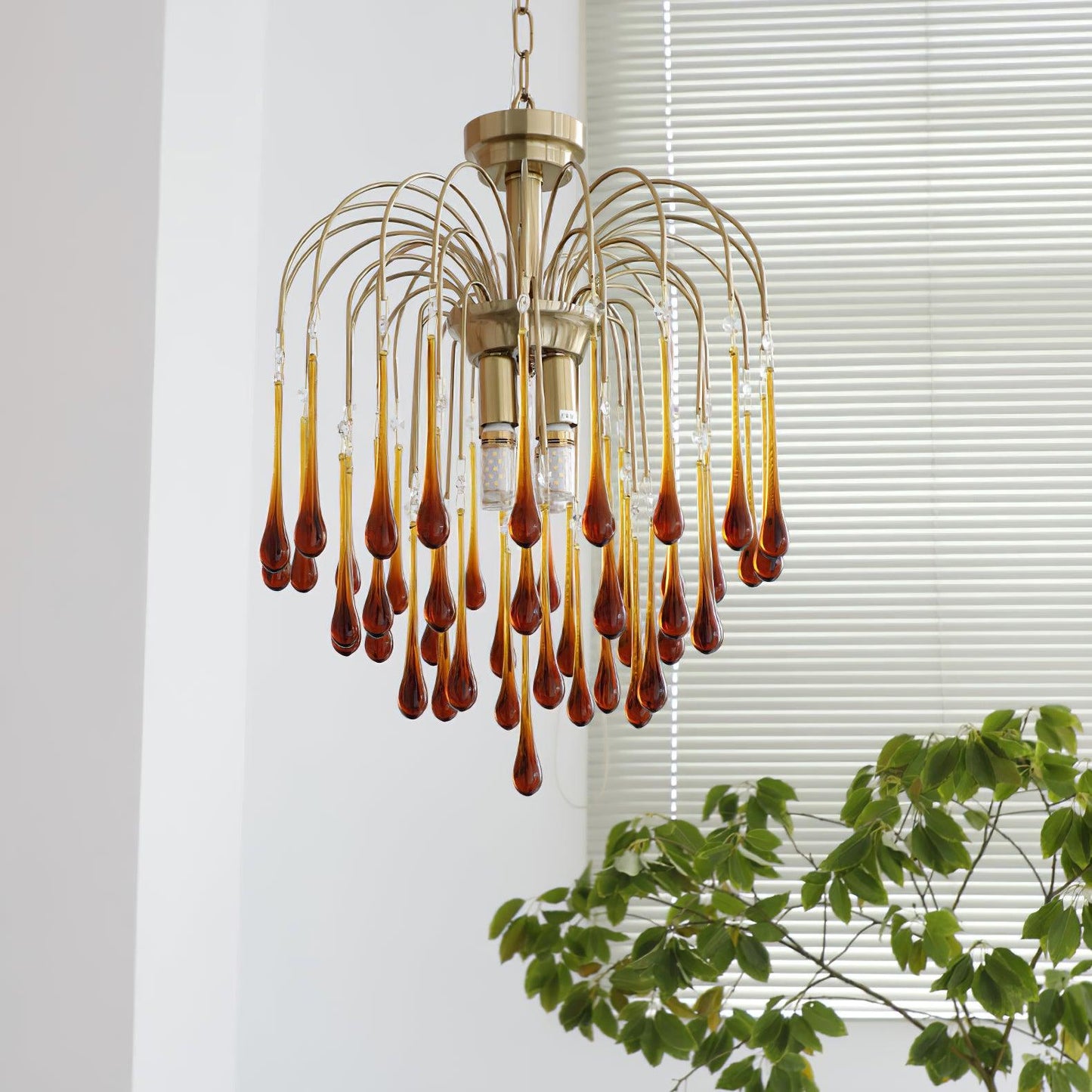 Maltose Chandelier - Elegant Lighting Fixture with Adjustable Height &