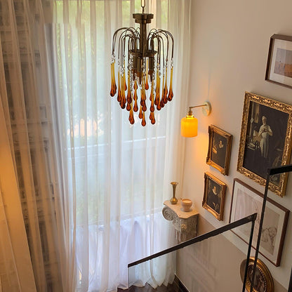 Maltose Chandelier - Elegant Lighting Fixture with Adjustable Height &