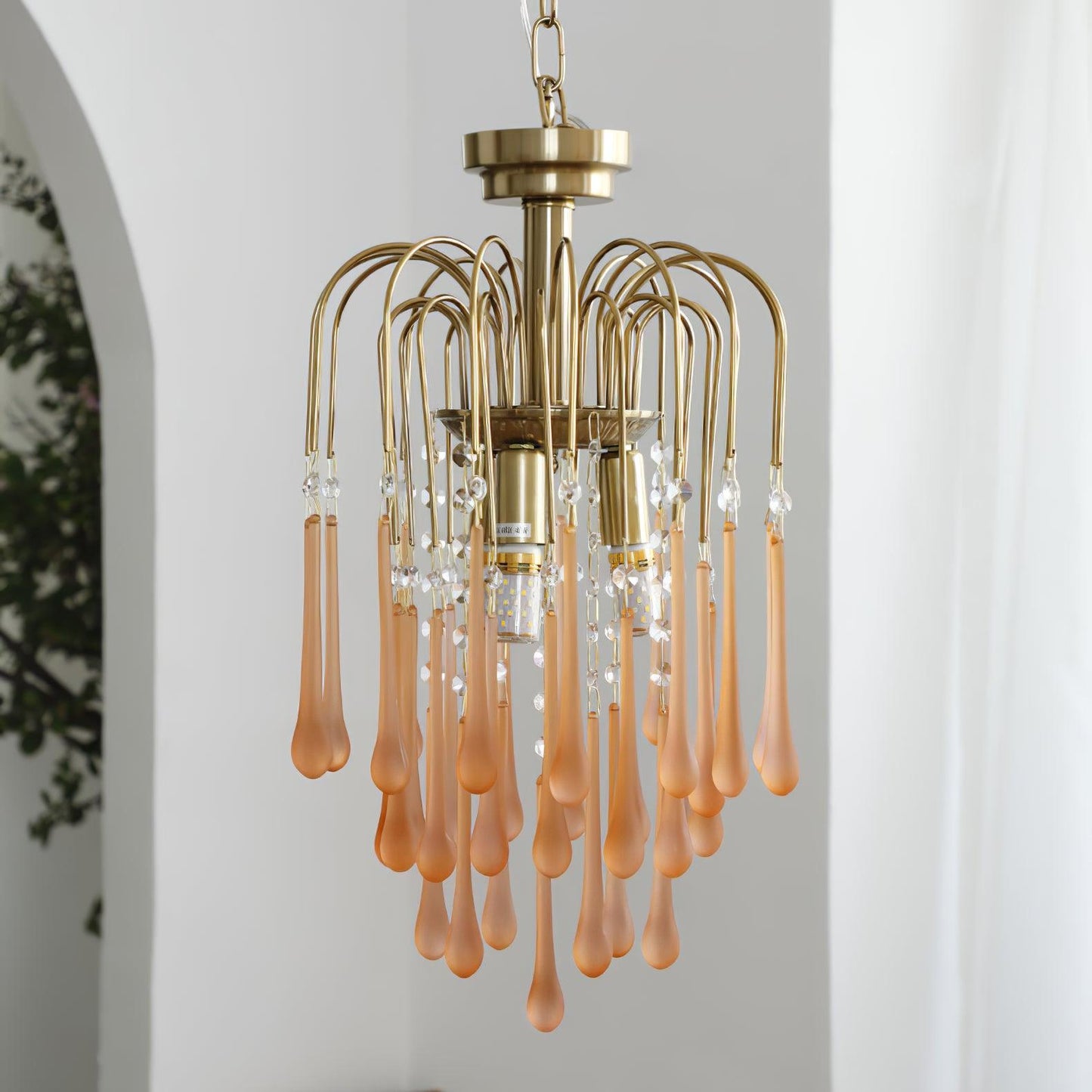 Maltose Chandelier - Elegant Lighting Fixture with Adjustable Height &