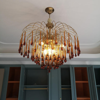 Maltose Chandelier - Elegant Lighting Fixture with Adjustable Height &
