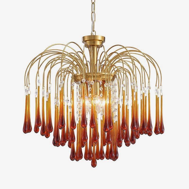 Maltose Chandelier - Elegant Lighting Fixture with Adjustable Height &