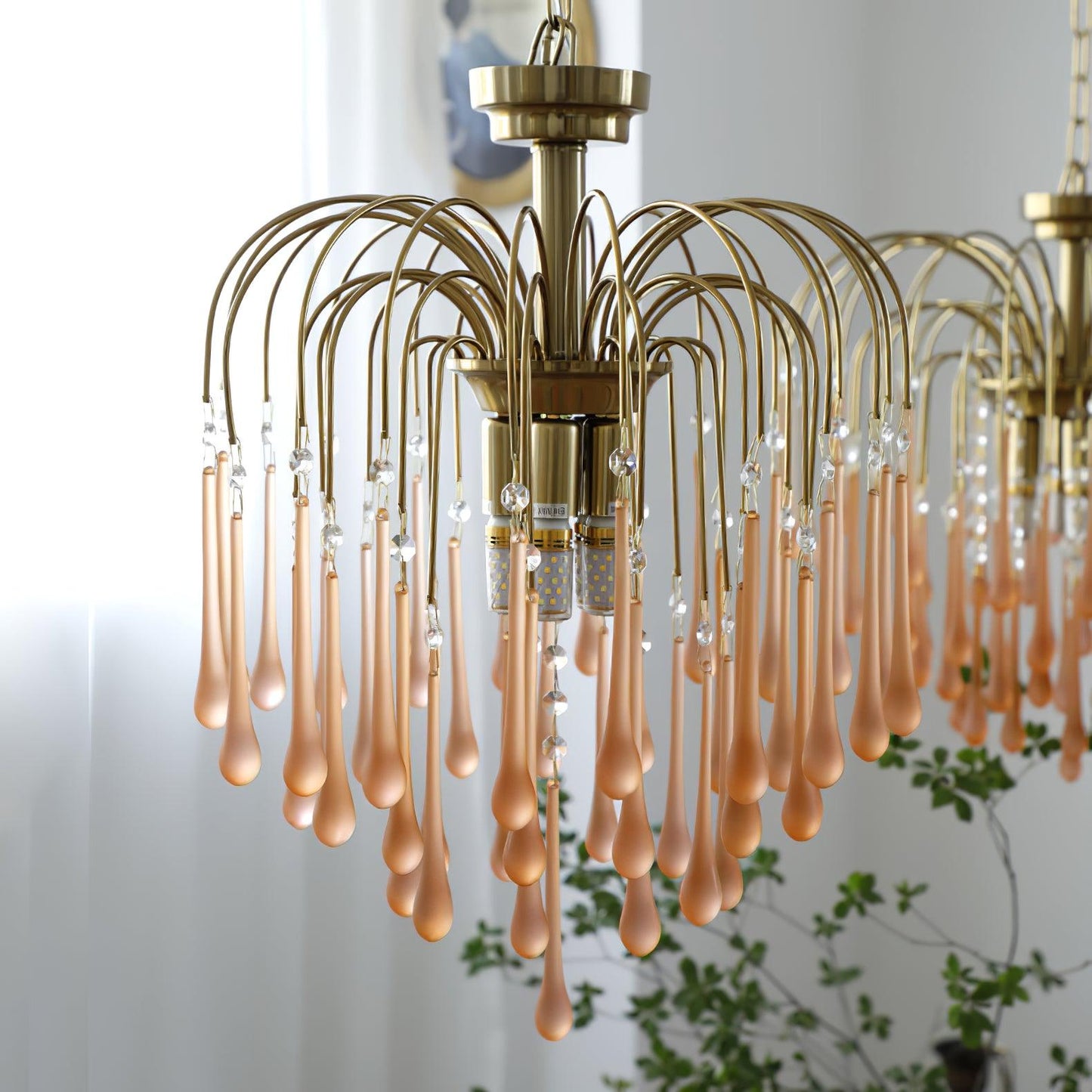 Maltose Chandelier - Elegant Lighting Fixture with Adjustable Height &