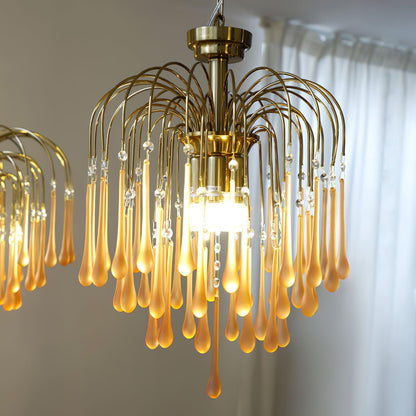 Maltose Chandelier - Elegant Lighting Fixture with Adjustable Height &
