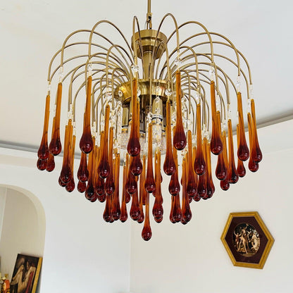 Maltose Chandelier - Elegant Lighting Fixture with Adjustable Height &