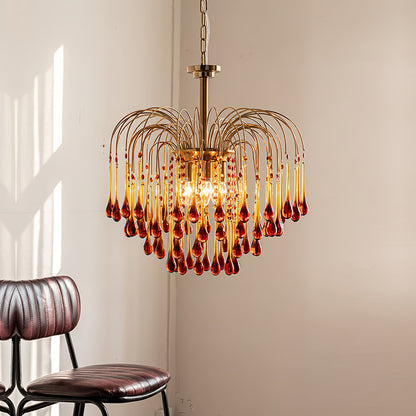 Maltose Chandelier - Elegant Lighting Fixture with Adjustable Height &