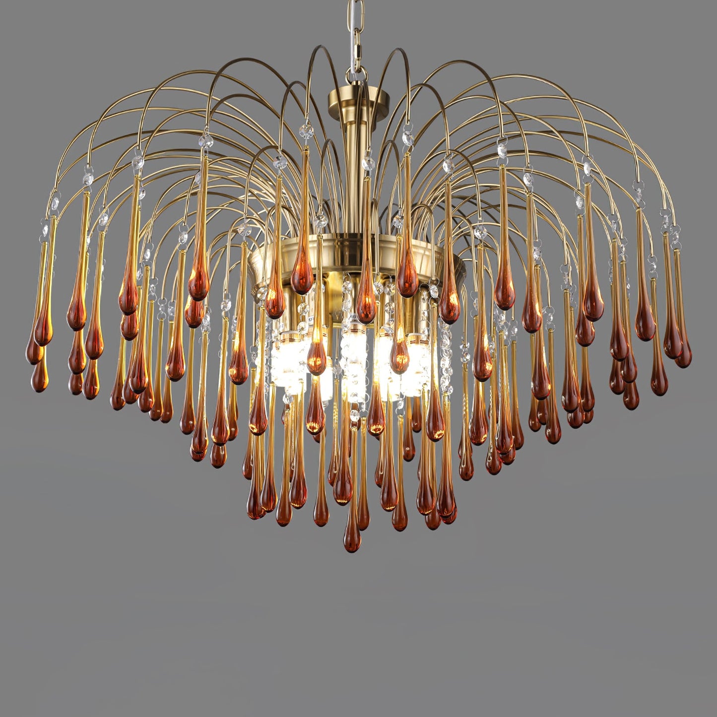 Maltose Chandelier - Elegant Lighting Fixture with Adjustable Height &