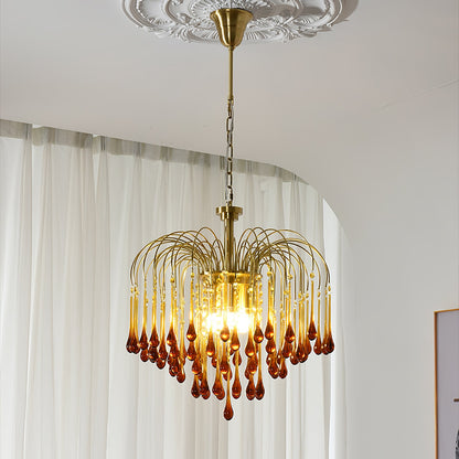 Maltose Chandelier - Elegant Lighting Fixture with Adjustable Height &