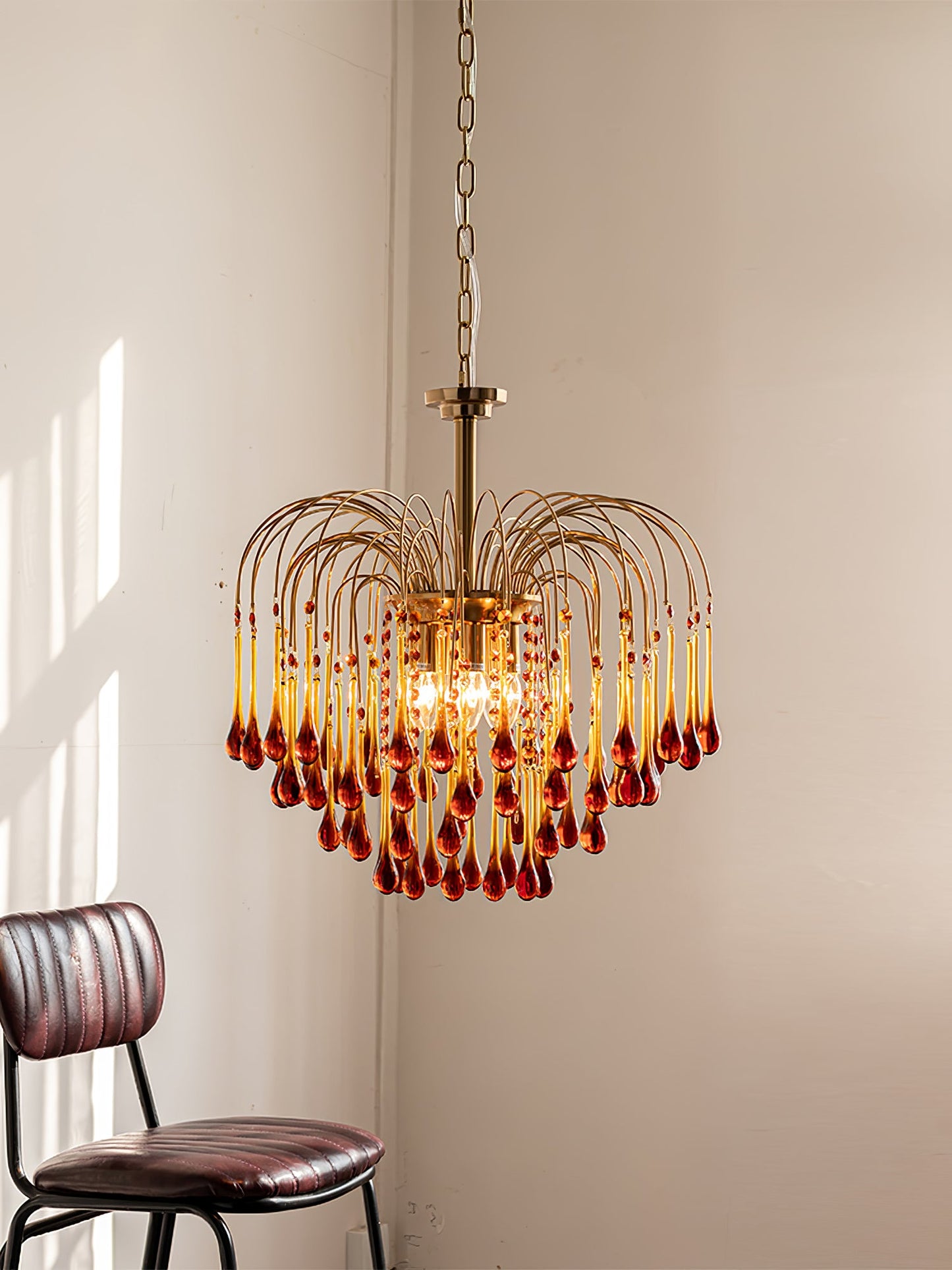 Maltose Chandelier - Elegant Lighting Fixture with Adjustable Height &