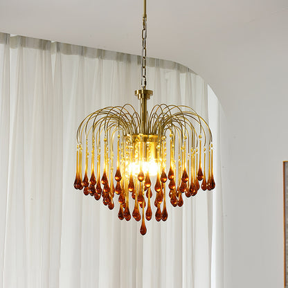 Maltose Chandelier - Elegant Lighting Fixture with Adjustable Height &