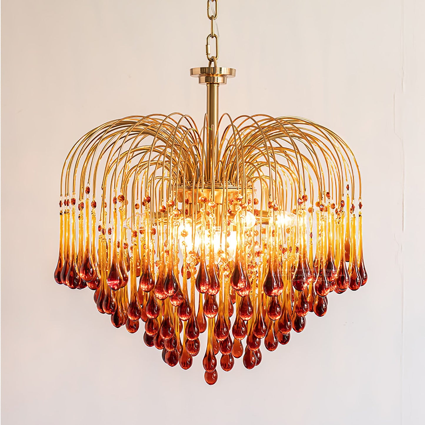 Maltose Chandelier - Elegant Lighting Fixture with Adjustable Height &