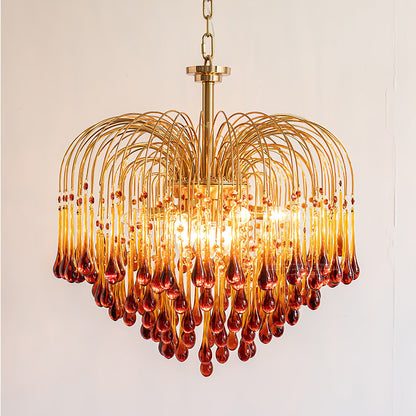 Maltose Chandelier - Elegant Lighting Fixture with Adjustable Height &