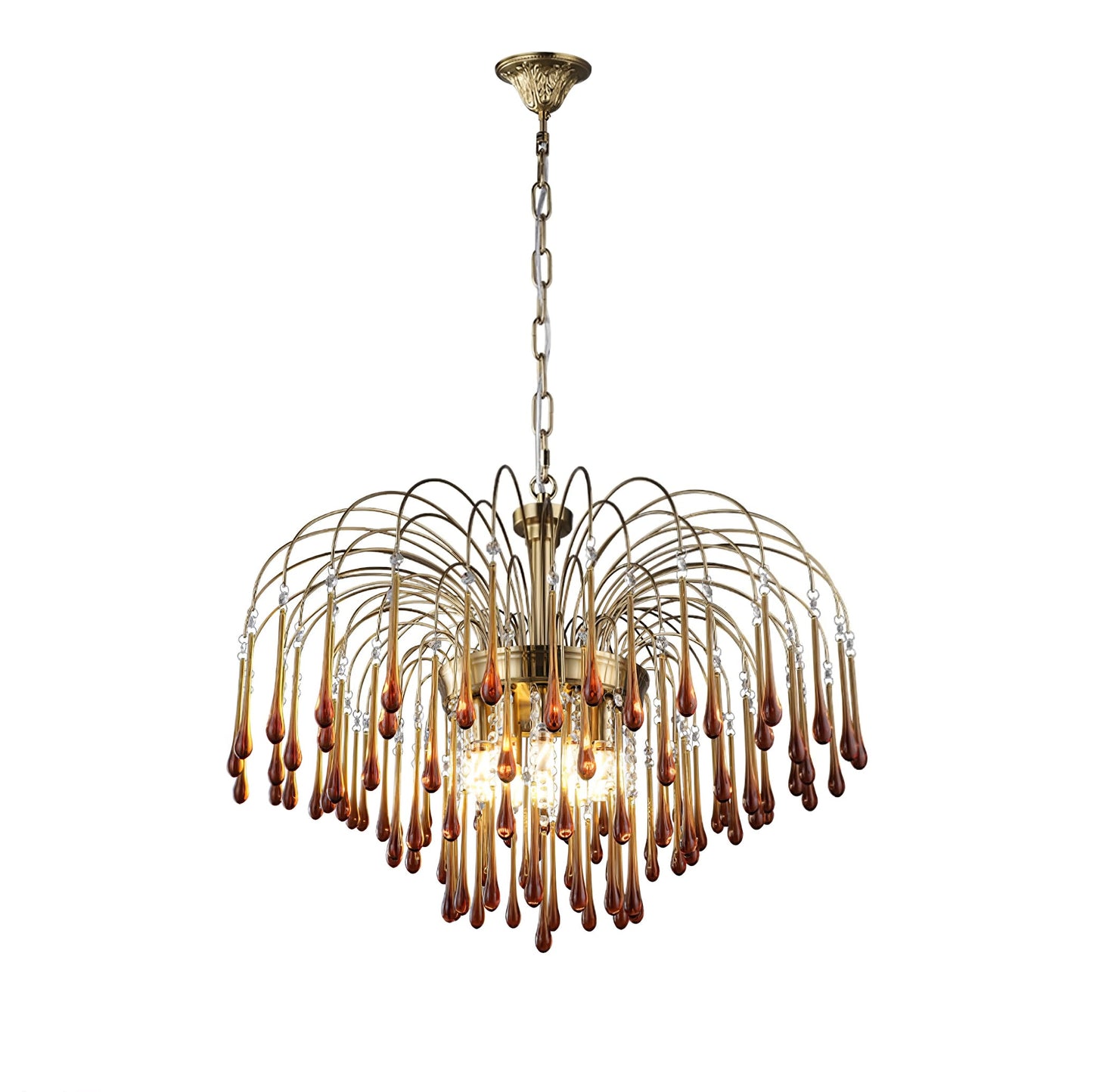 Maltose Chandelier - Elegant Lighting Fixture with Adjustable Height &