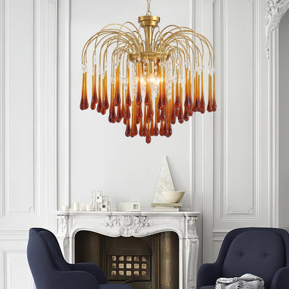 Maltose Chandelier - Elegant Lighting Fixture with Adjustable Height &