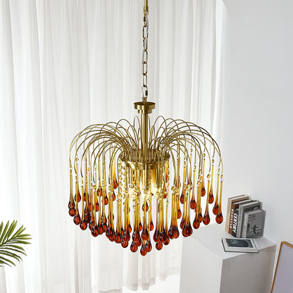 Maltose Chandelier - Elegant Lighting Fixture with Adjustable Height &