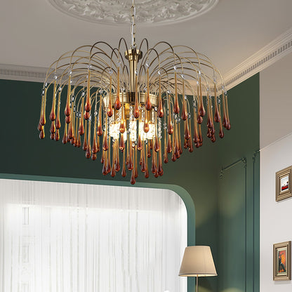 Maltose Chandelier - Elegant Lighting Fixture with Adjustable Height &