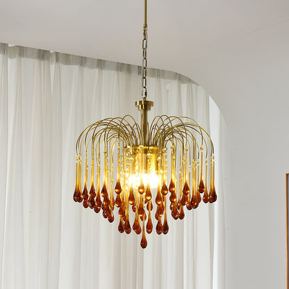 Maltose Chandelier - Elegant Lighting Fixture with Adjustable Height &