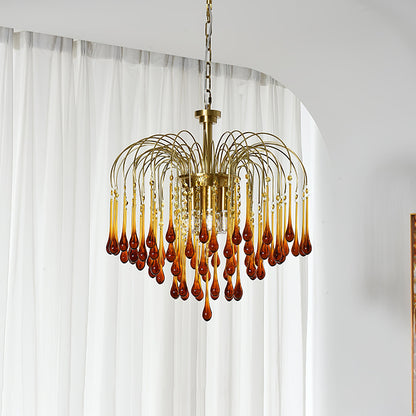 Maltose Chandelier - Elegant Lighting Fixture with Adjustable Height &