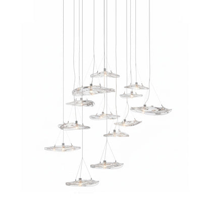 Manta Drift Chandelier - Modern Design with Adjustable Height & LED Li