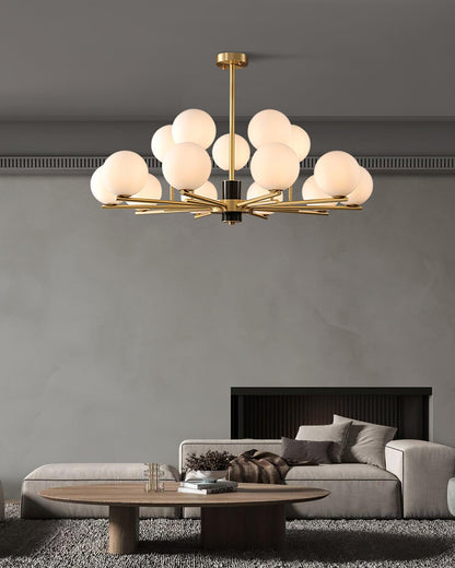 Marais Chandelier - Elegant Design with Adjustable Height & LED Compat