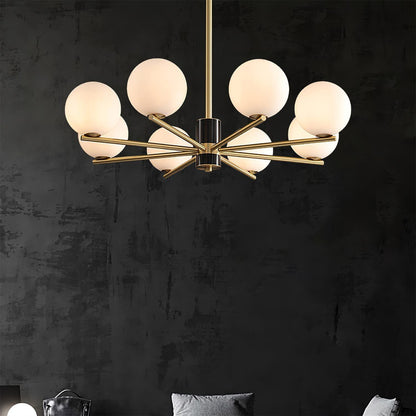 Marais Chandelier - Elegant Design with Adjustable Height & LED Compat