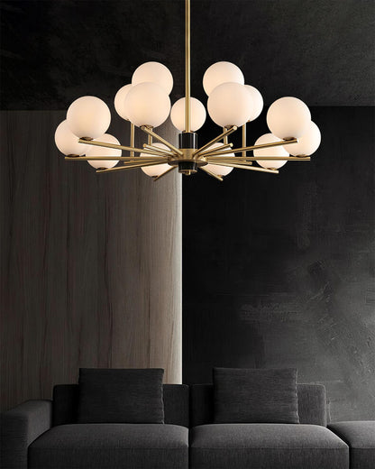Marais Chandelier - Elegant Design with Adjustable Height & LED Compat