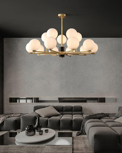 Marais Chandelier - Elegant Design with Adjustable Height & LED Compat
