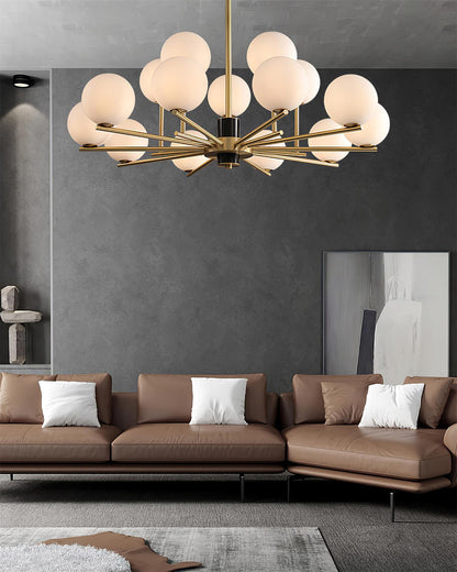Marais Chandelier - Elegant Design with Adjustable Height & LED Compat